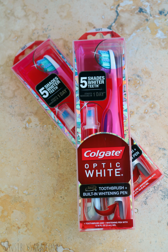 Colgate Optic White Toothbrush | SensiblySara.com