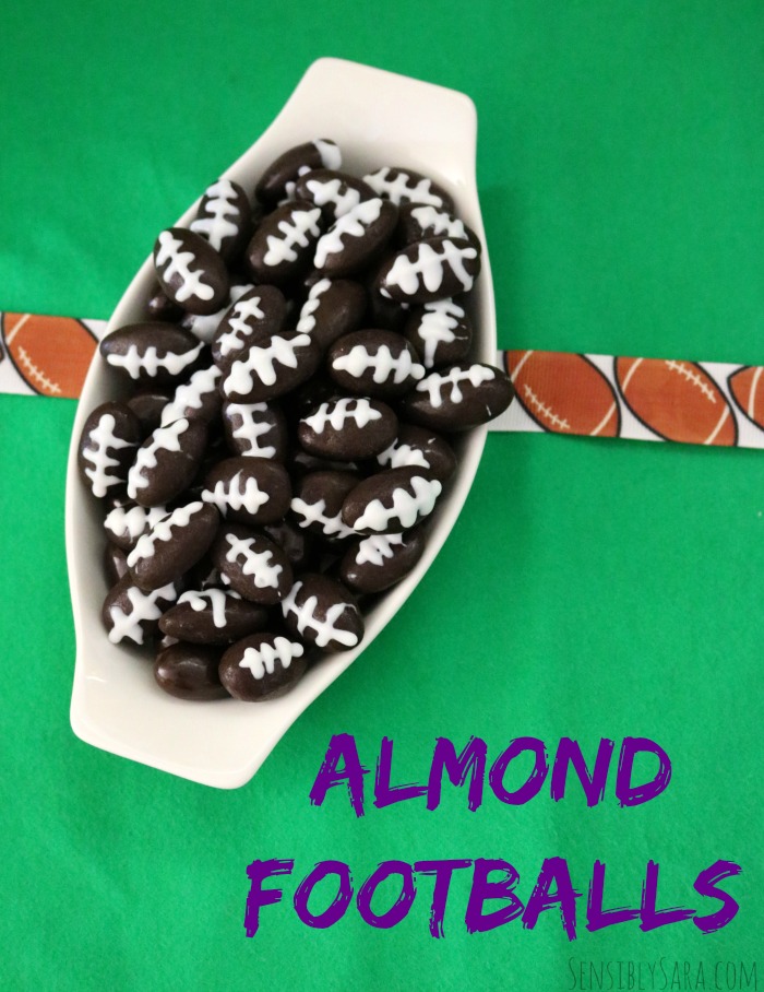 Chocolate Almond Footballs | SensiblySara.com