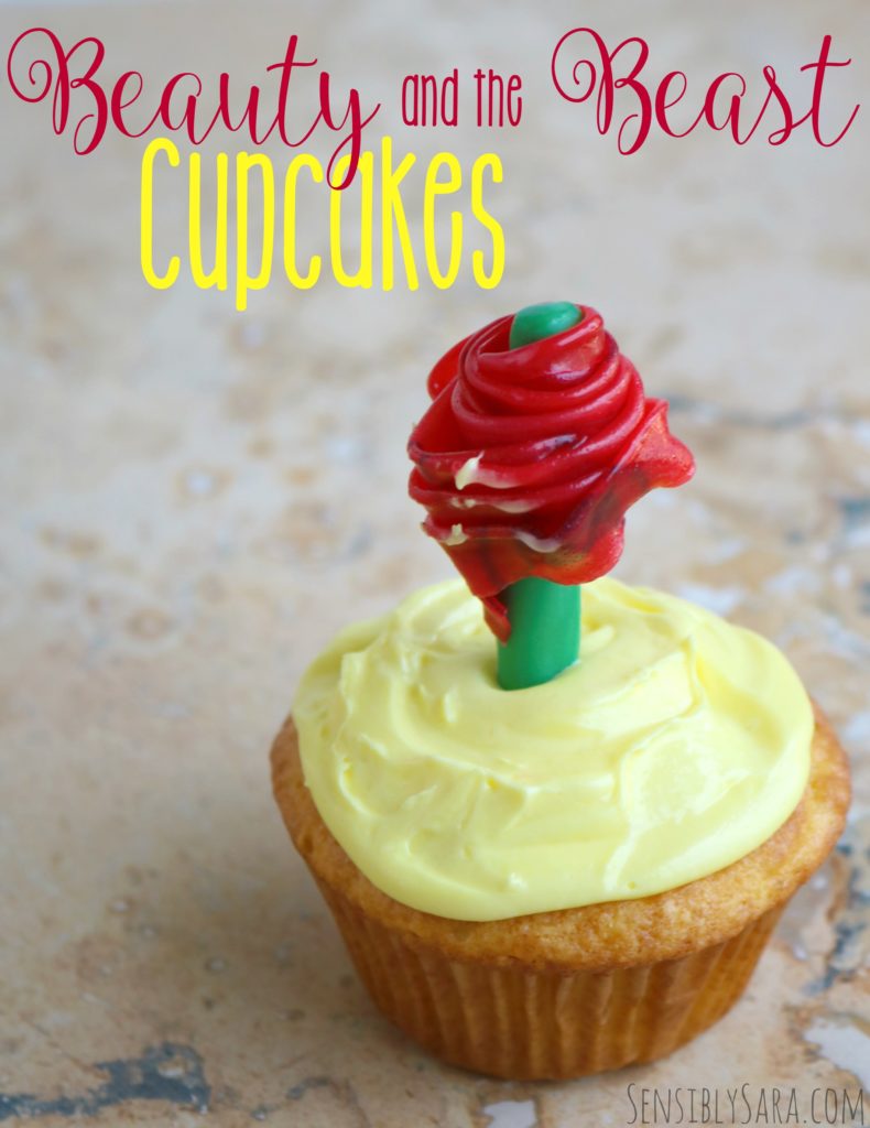 How to Make Beauty and the Beast Cupcakes | SensiblySara.com