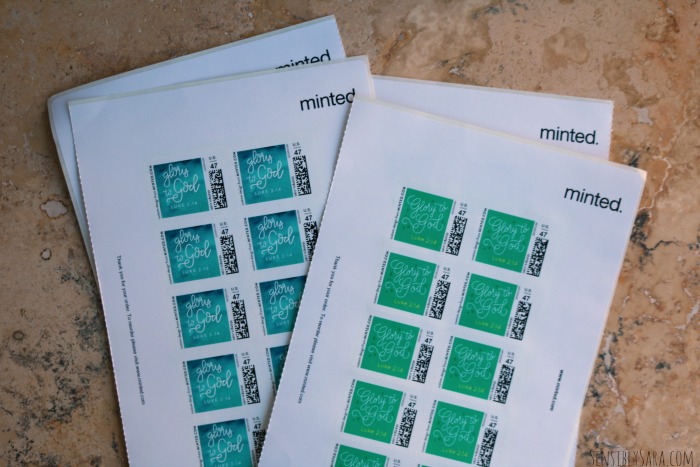 Minted.com Custom Stamps | SensiblySara.com