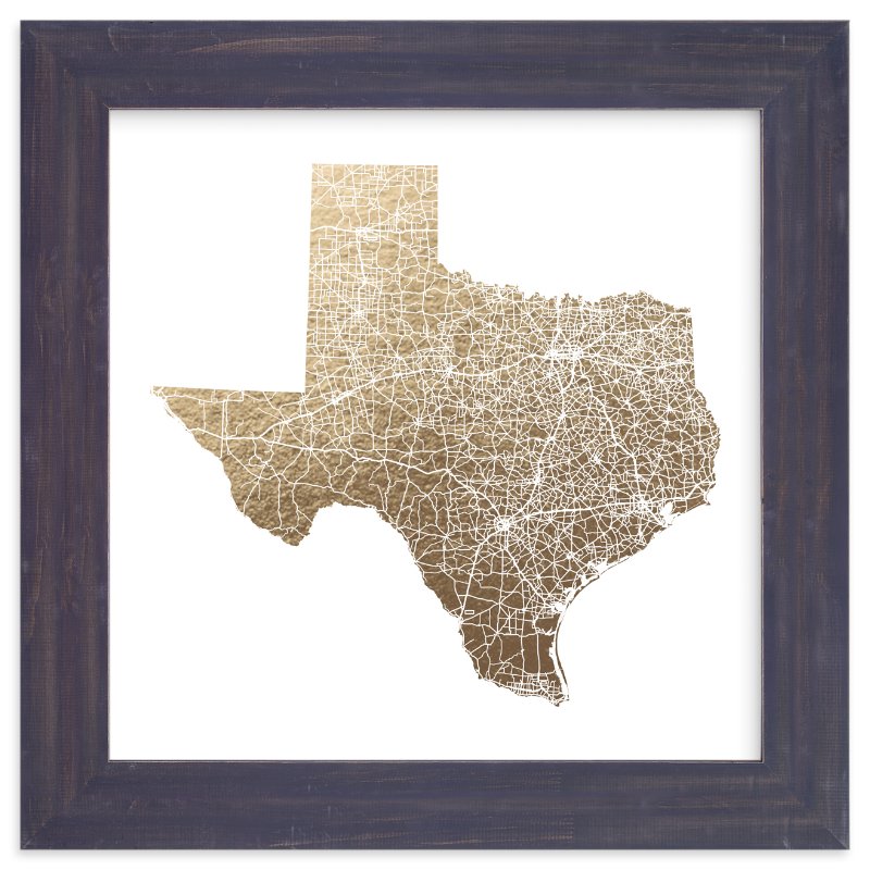 Minted - Texas Map Art