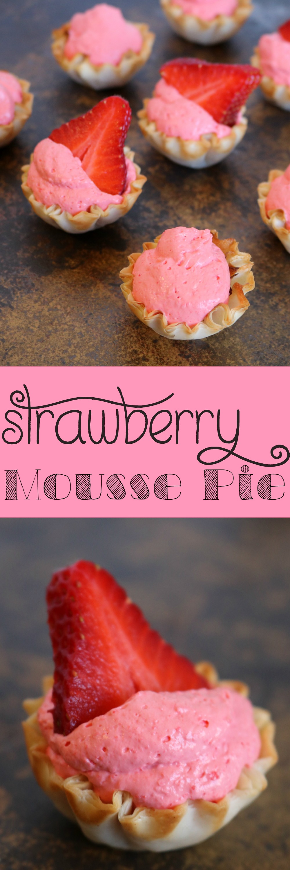 Strawberry Mousse Pie | SensiblySara.com
