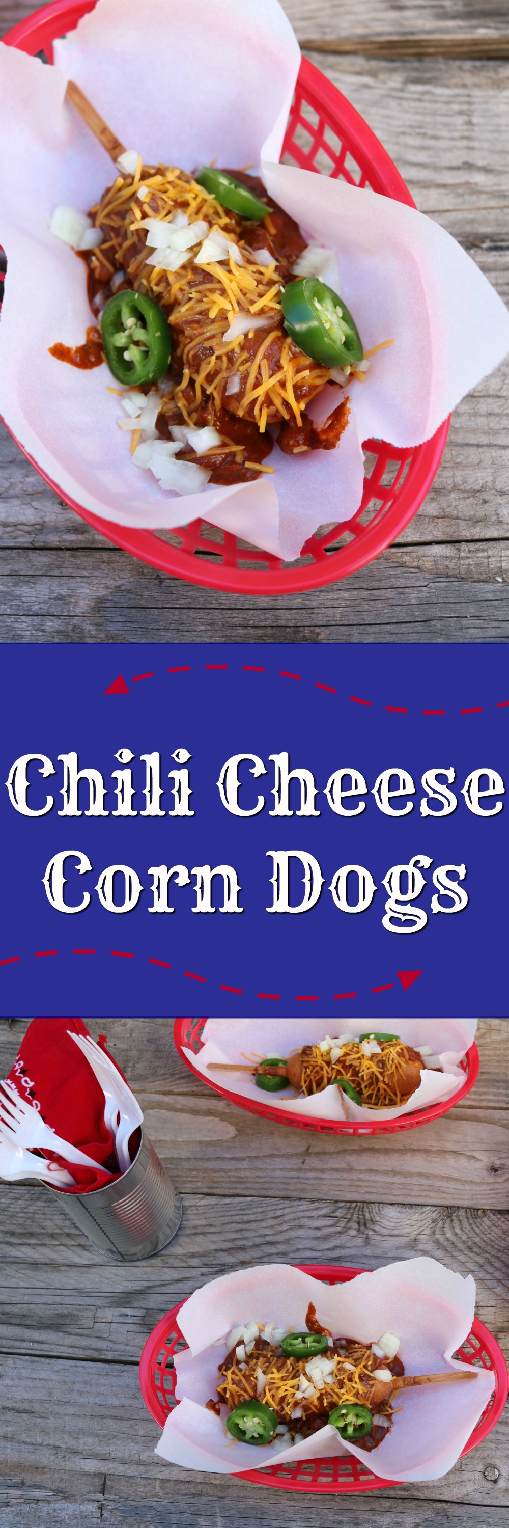 Chili Cheese Corn Dogs | SensiblySara.com