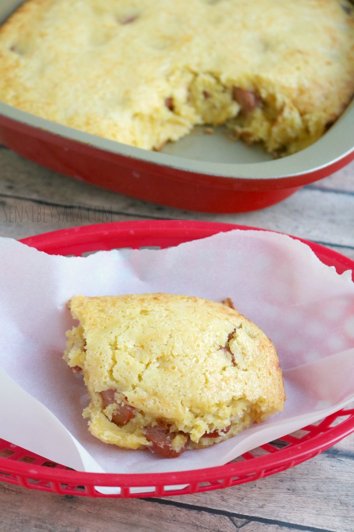 Corn Dog Casserole Recipe | SensiblySara.com