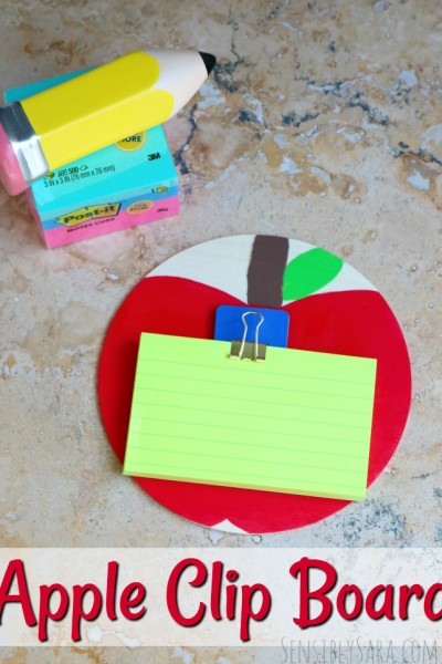 Back to School Teacher Gift Apple Clip Board | SensiblySara.com