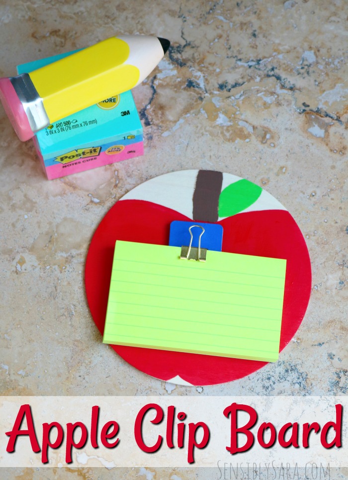 Back to School Teacher Gift Apple Clip Board | SensiblySara.com