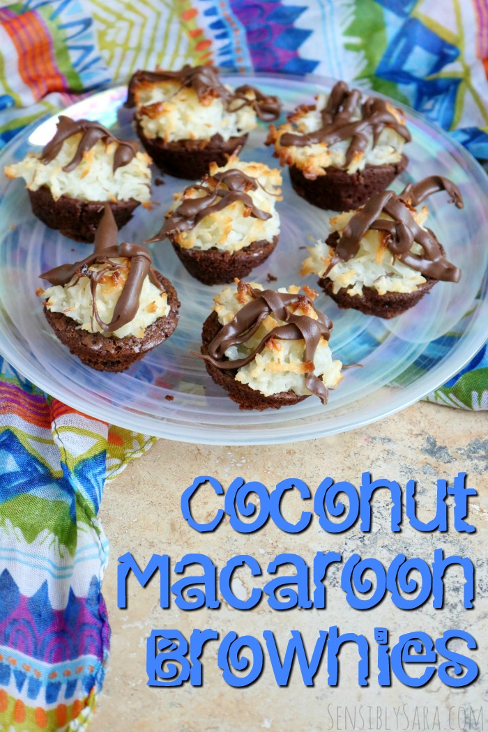 Coconut Macaroon Brownies Recipe | SensiblySara.com