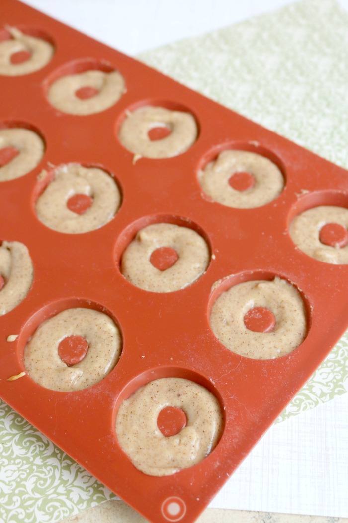 Mini Protein-Packed Donuts Before Baking | SensiblySara.com