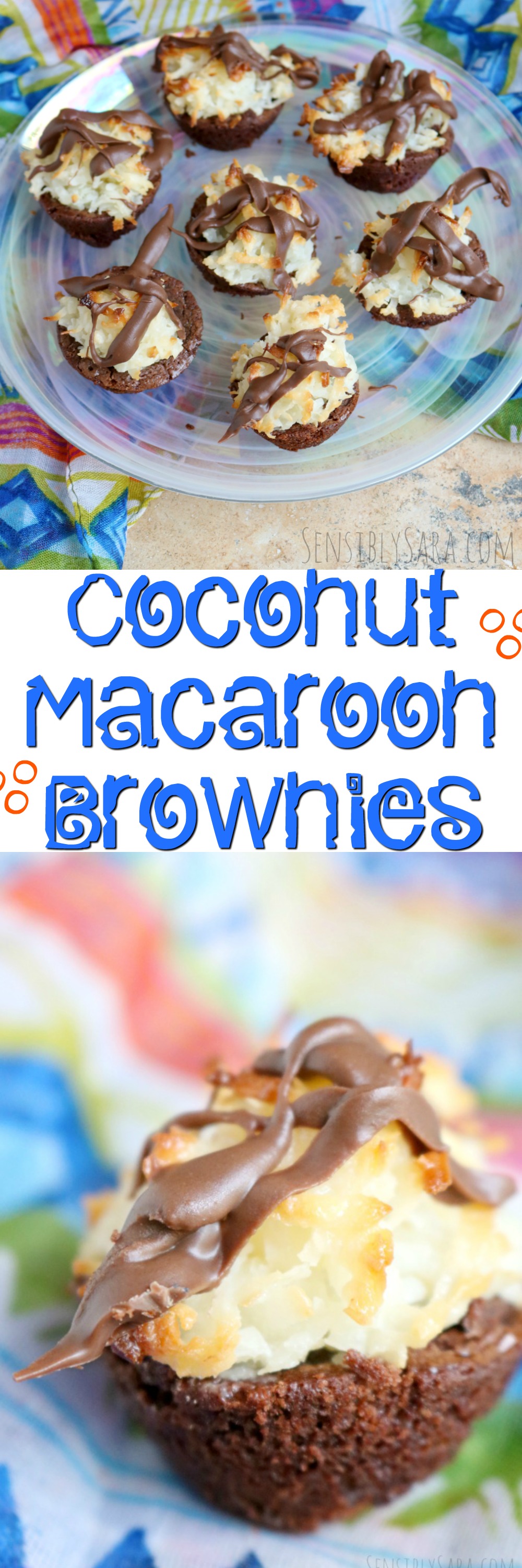 Coconut Macaroon Brownies | SensiblySara.com