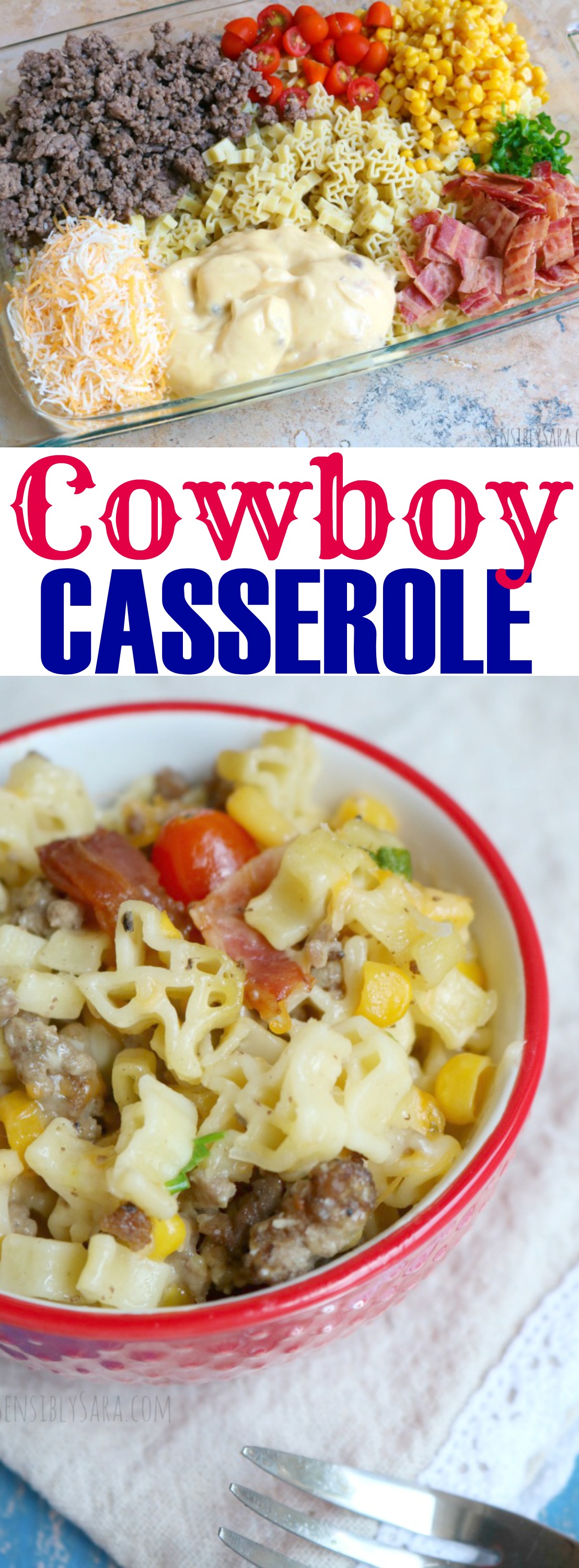 Cowboy Casserole Recipe | SensiblySara.com