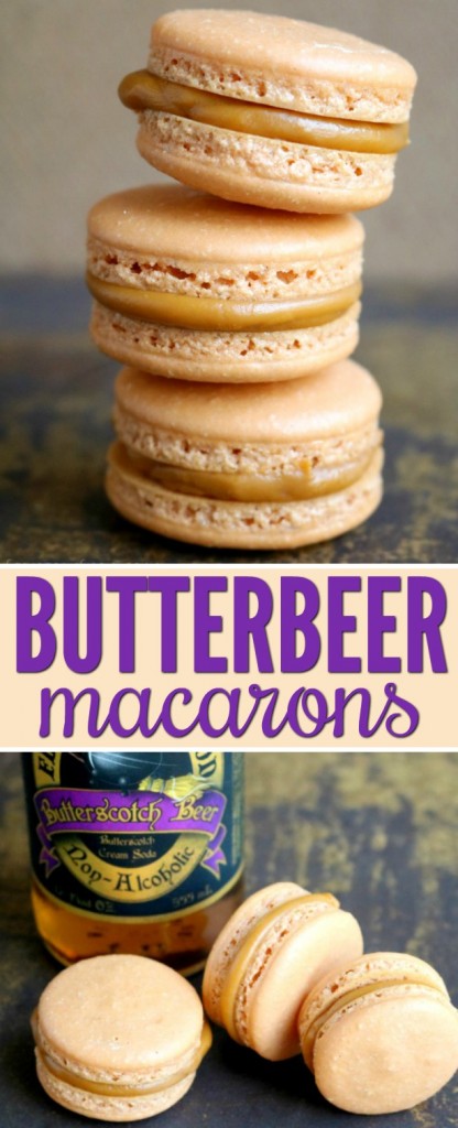 Harry Potter Butterbeer Macarons Recipe | SensiblySara.com