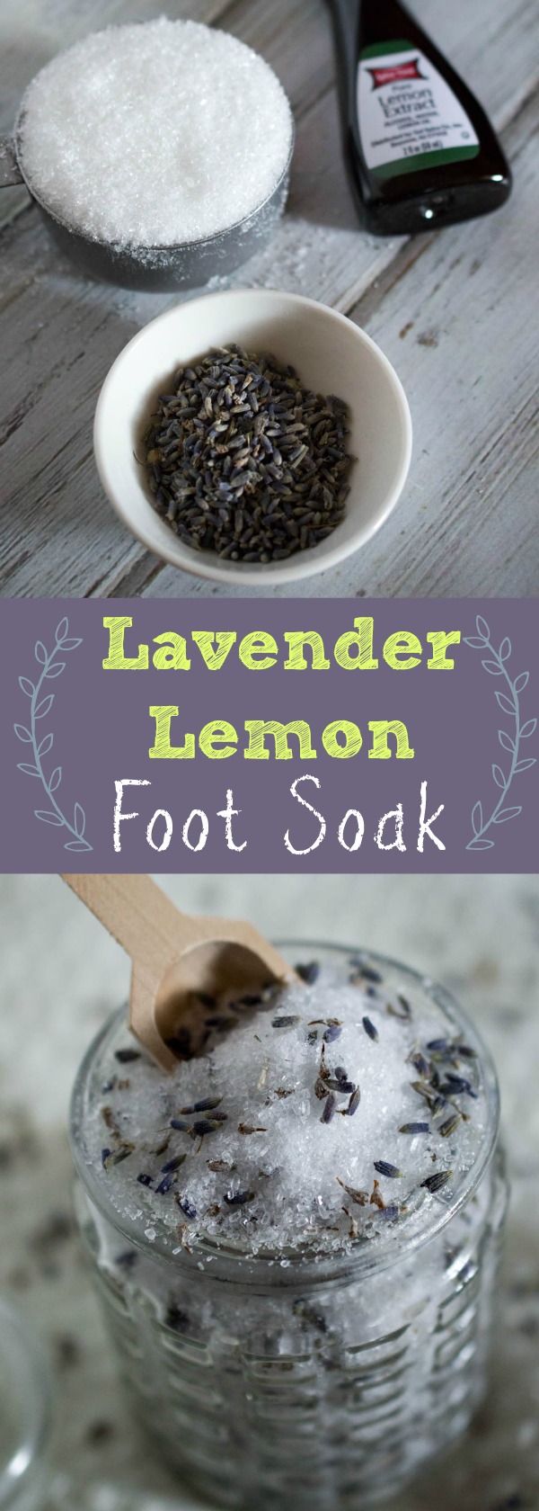 Lavender Lemon Foot Soak DIY | SensiblySara.com