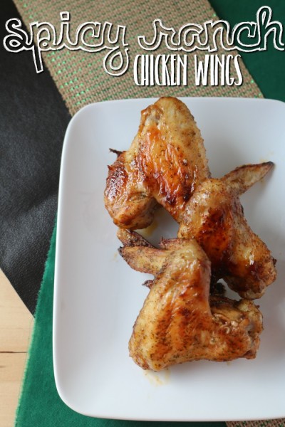 Spicy Ranch Chicken Wings Recipe | SensiblySara.com