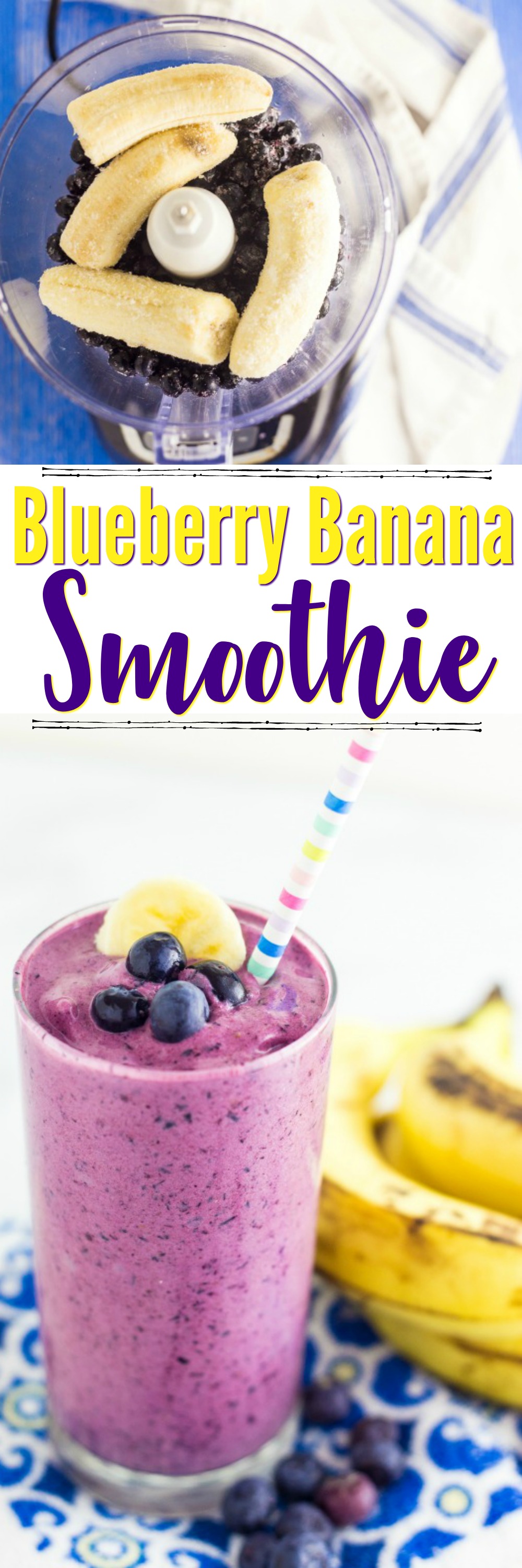 Blueberry Banana Smoothie Recipe | SensiblySara.com