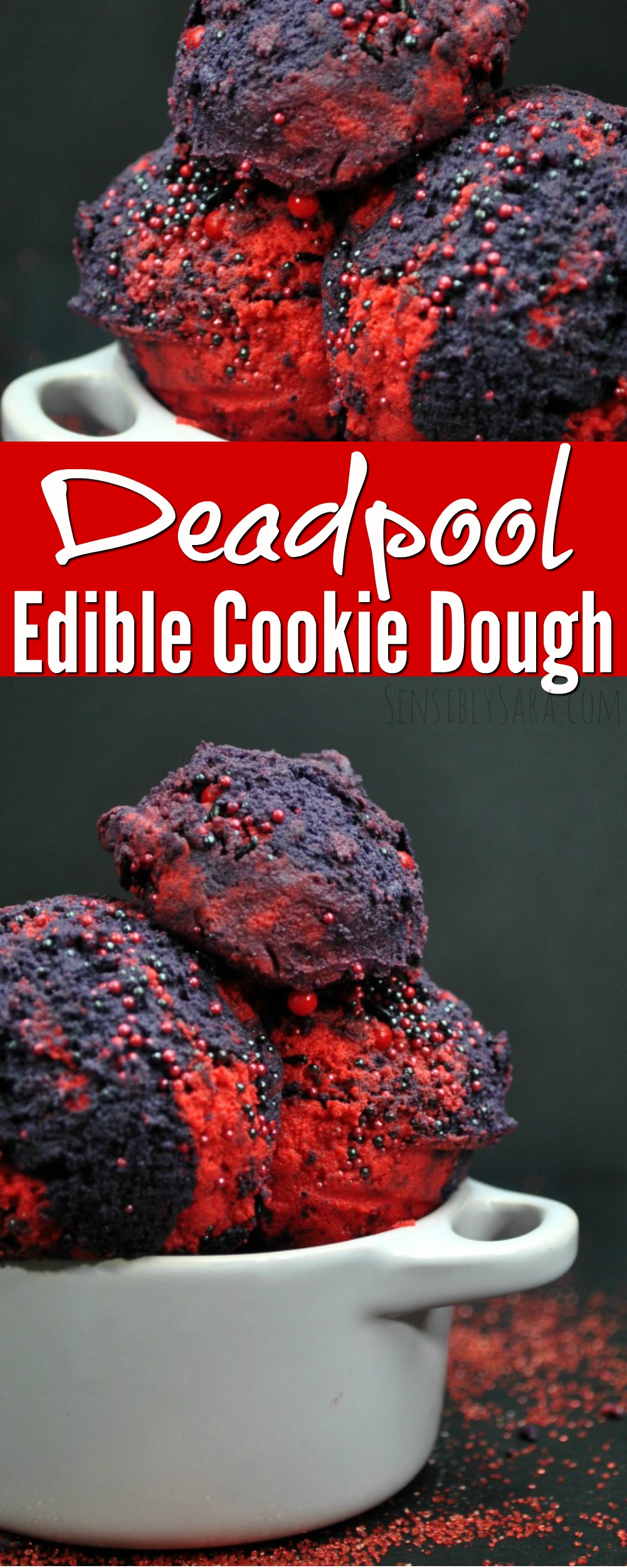 Deadpool Edible Cookie Dough Recipe | SensiblySara.com
