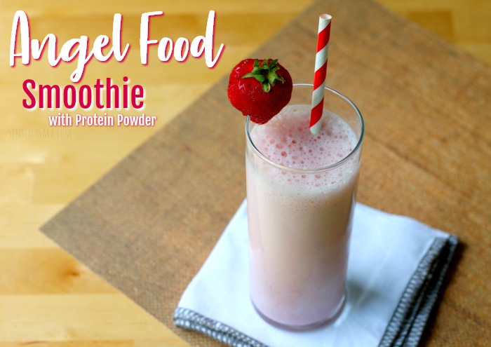 Angel Food Smoothie with Protein Powder - Smoothie King Copycat