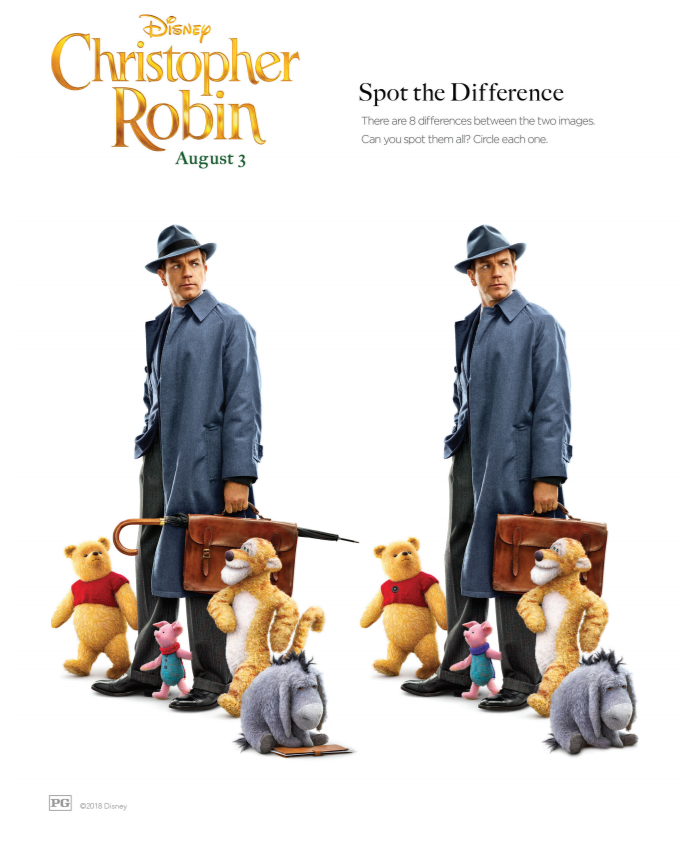 Winnie the Pooh Spot the Difference 