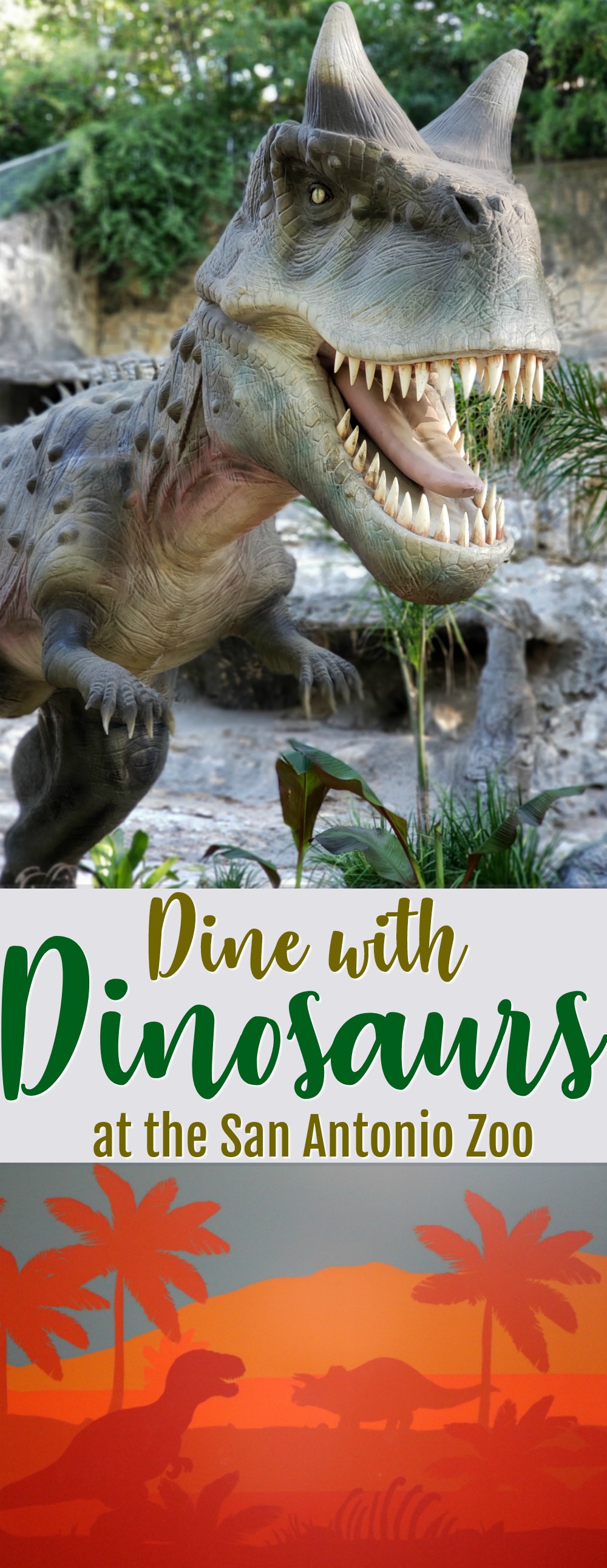 Dine with Dinosaurs at the San Antonio Zoo | SensiblySara.com
