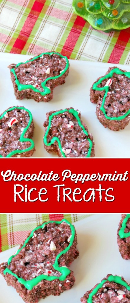 Chocolate Peppermint Rice Treats Recipe | SensiblySara.com