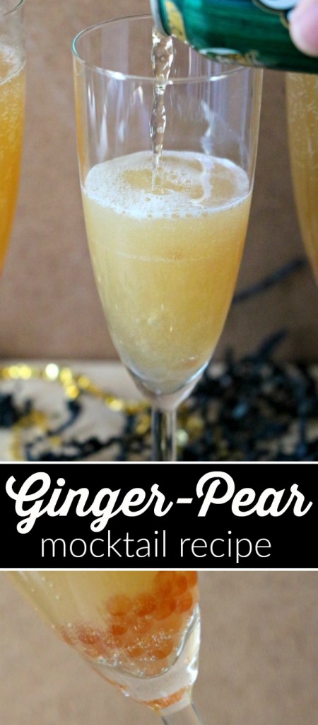 Ginger Pear Mocktail Recipe | SensiblySara.com