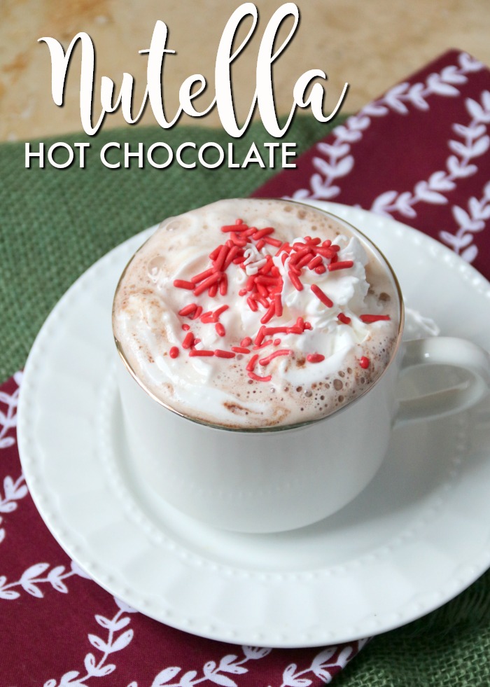 Nutella Hot Chocolate Recipe | SensiblySara.com