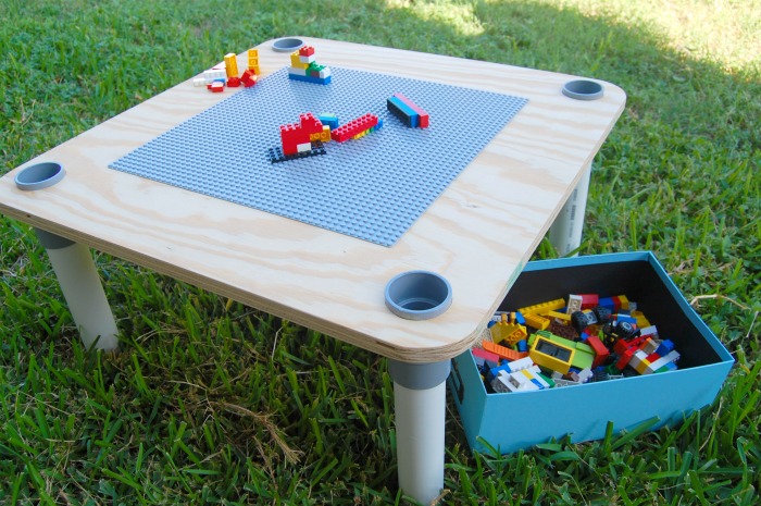 Finished LEGO Table DIY | SensiblySara.com
