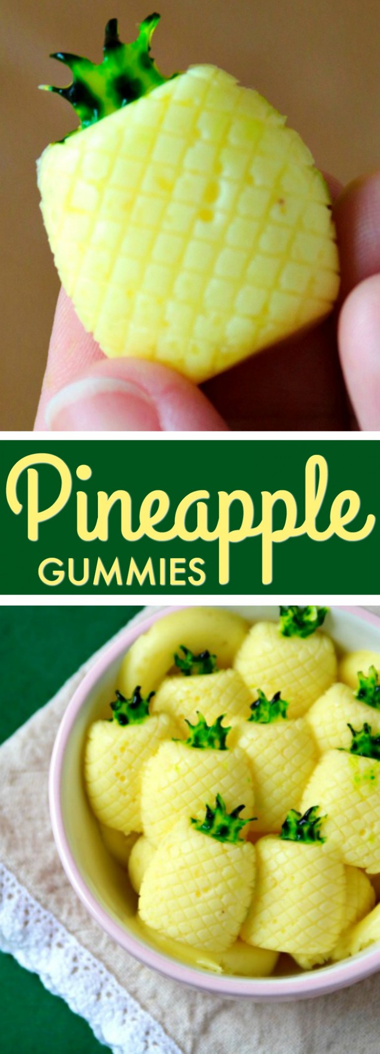 Pineapple Gummies Recipe Disney's Dole Whip Inspired