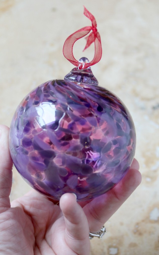 Friendship Globe Ornament from Caliente Hot Glass | SensiblySara.com