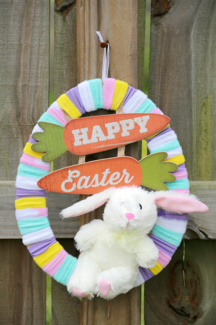 Easter Egg Rag Wreath Craft