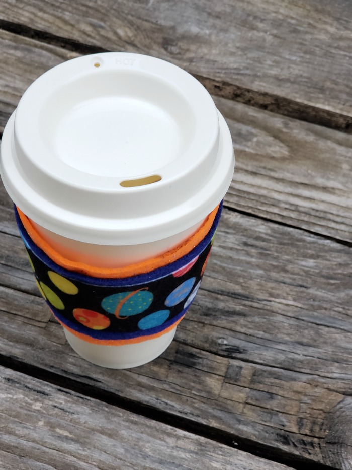 Easy DIY No-Sew Reusable Felt Cup Sleeve Koozy