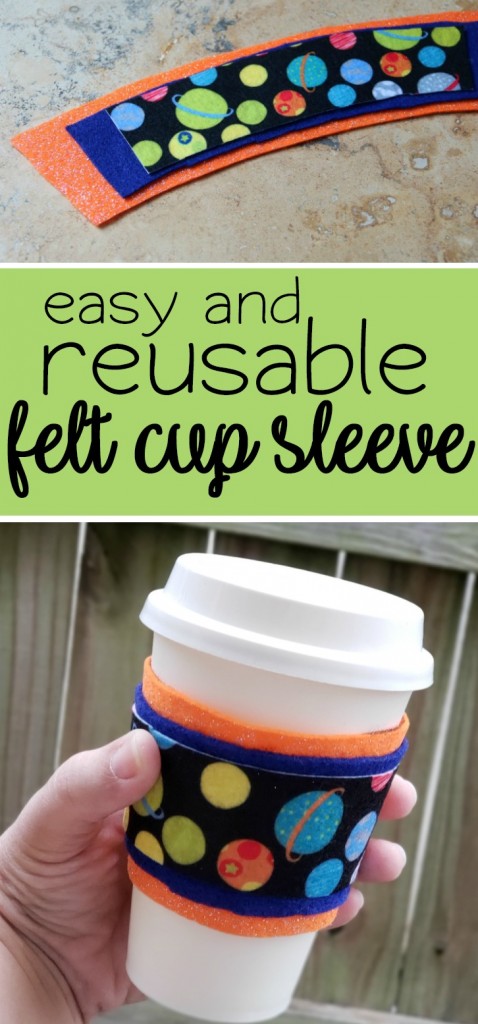 Easy and Reusable Felt Cup Sleeve | SensiblySara.com