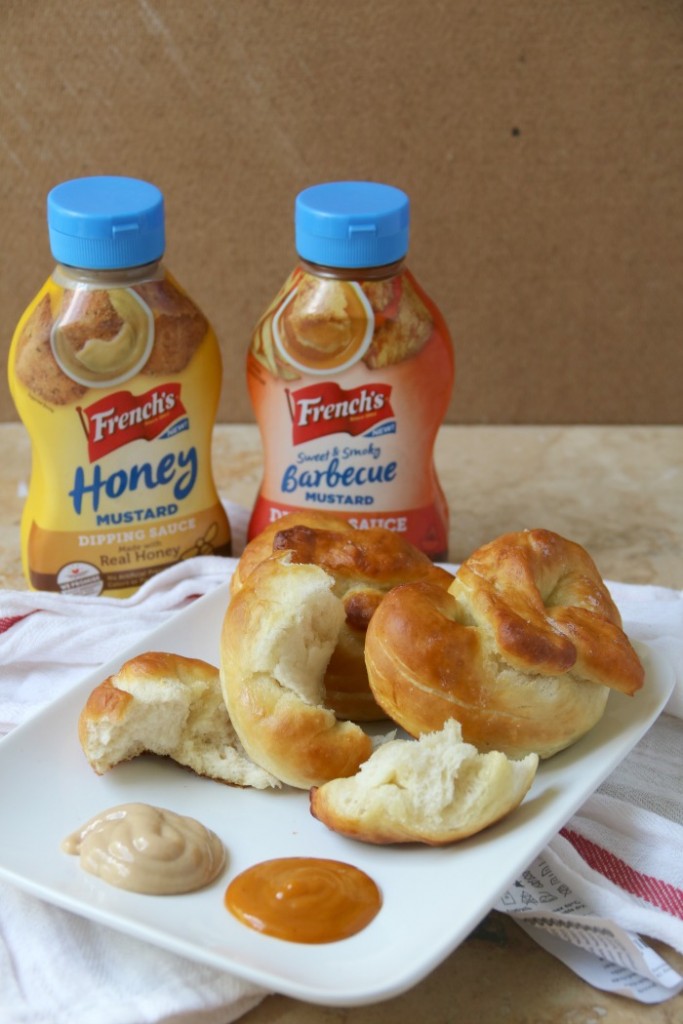 Homemade Pretzels with French's Dipping Sauces | SensiblySara.com