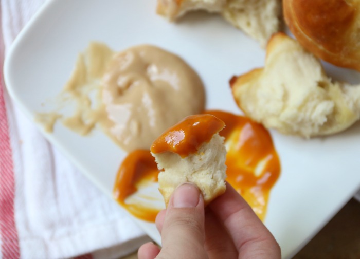 Pretzels in Dipping Sauce | SensiblySara.com