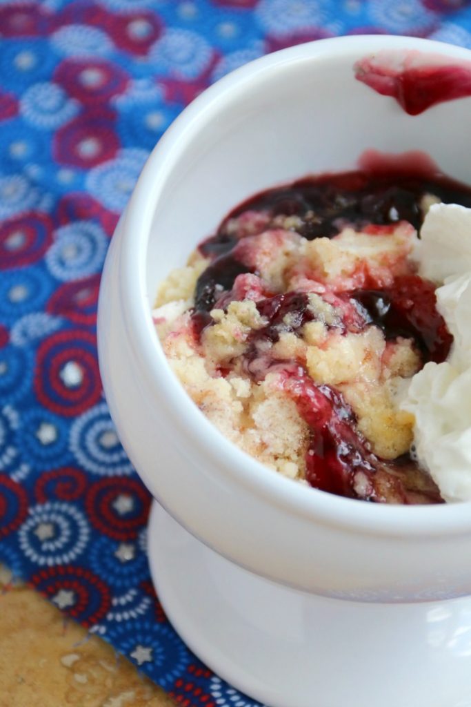 Cherry Cobbler Dump Cake | SensiblySara.com