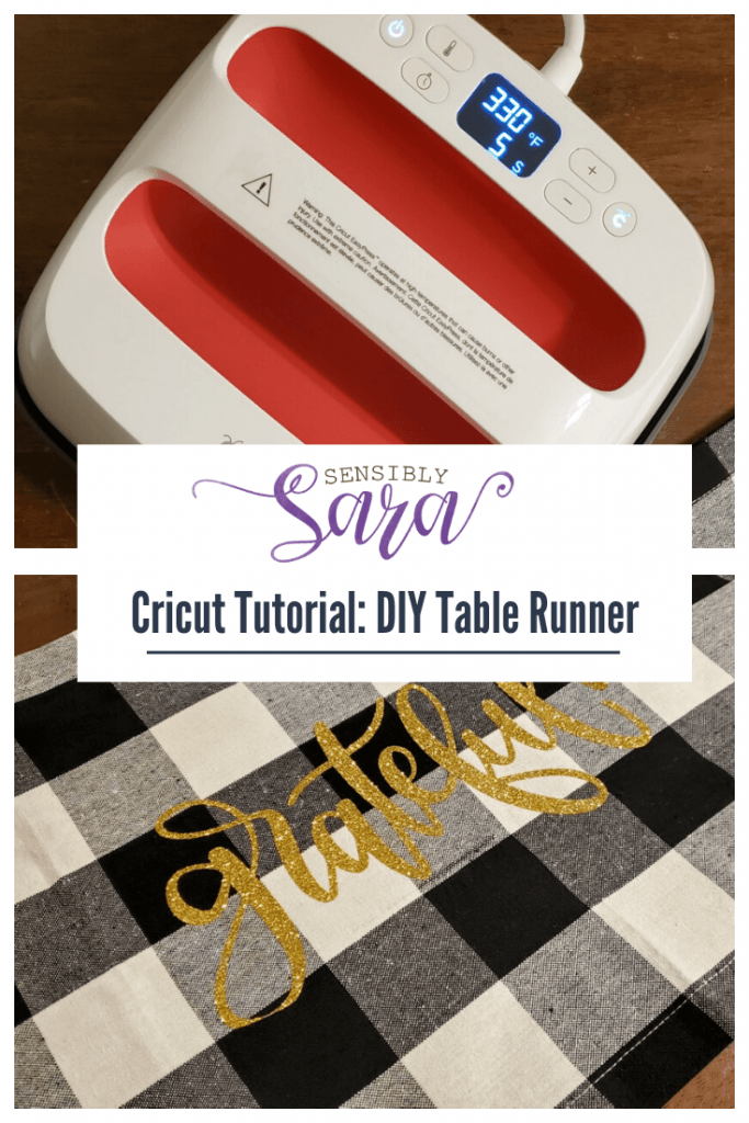 Double-sided Table Runner with Cricut Smart Vinyl