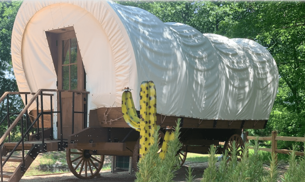 Covered Wagon Glamping at Silver Spur Resort